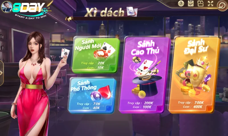 Giới thiệu về game bài Blackjack 8Day