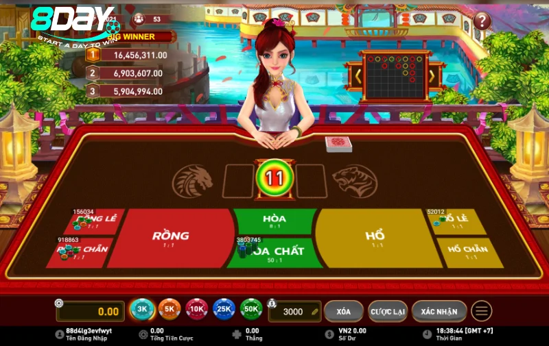 Cách chơi rồng hổ 8day online cho người mới