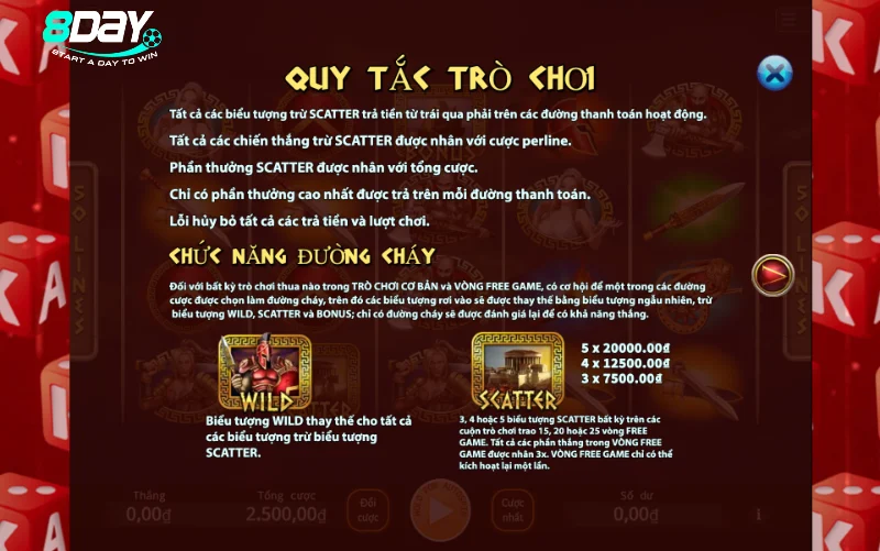 Mô tả lối chơi của Đấu Trường La Mã 8Day